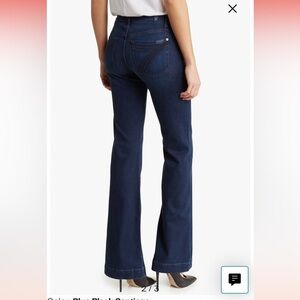 7 For All Mankind Dark Blue Flare Jeans